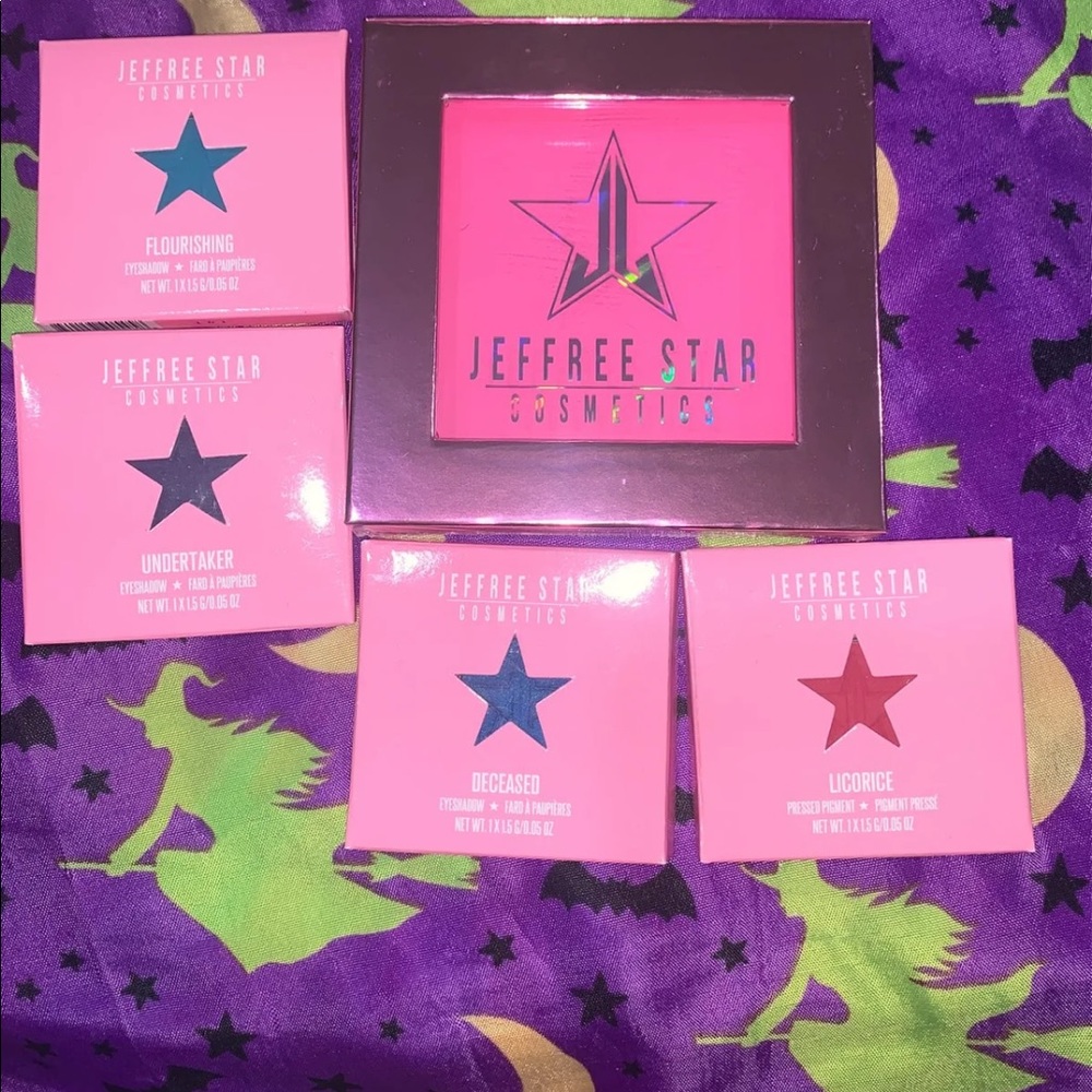 Jeffree Star Cosmetics single shadows plus palette
